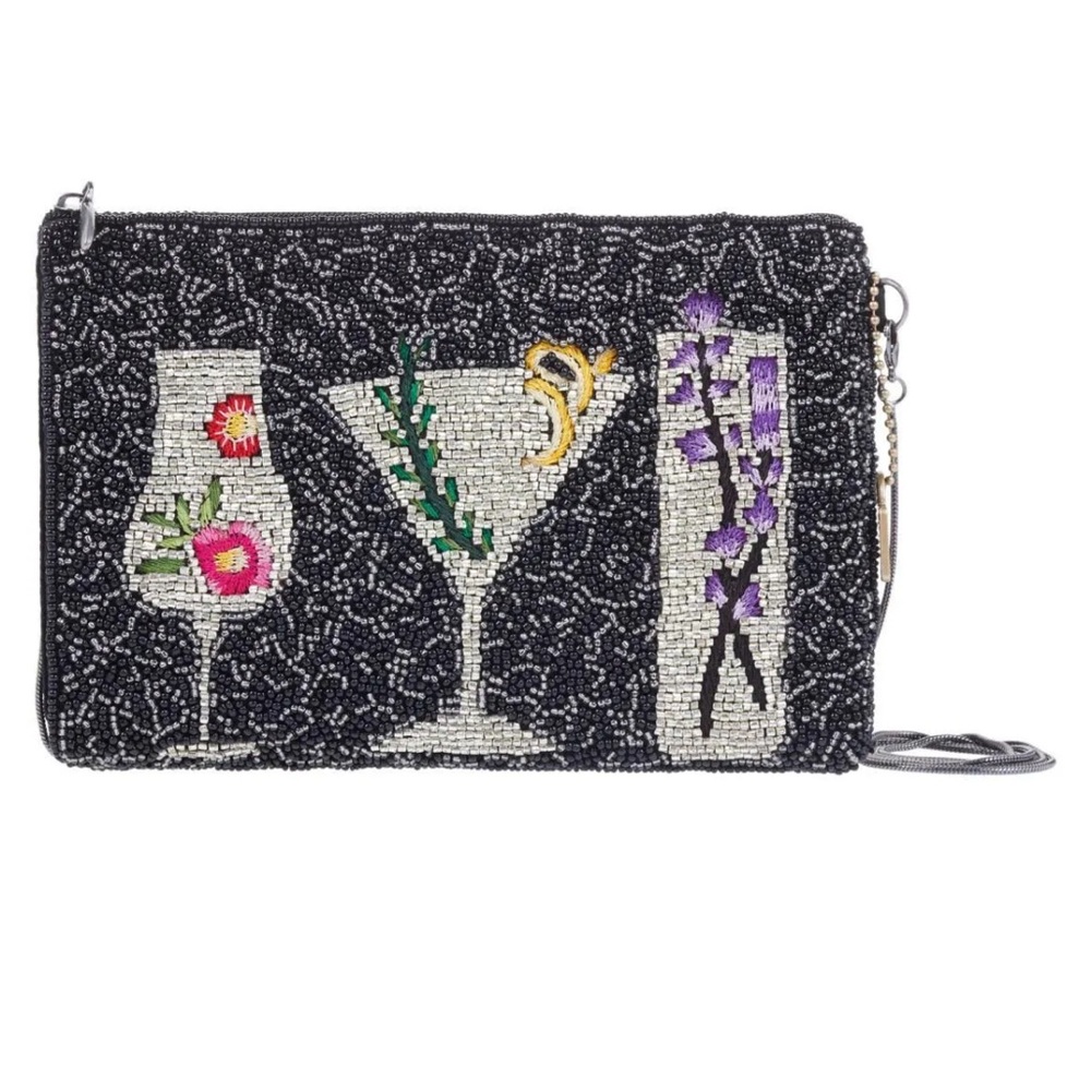 Mary Frances After Hours Beaded Cocktails Crossbody Bag